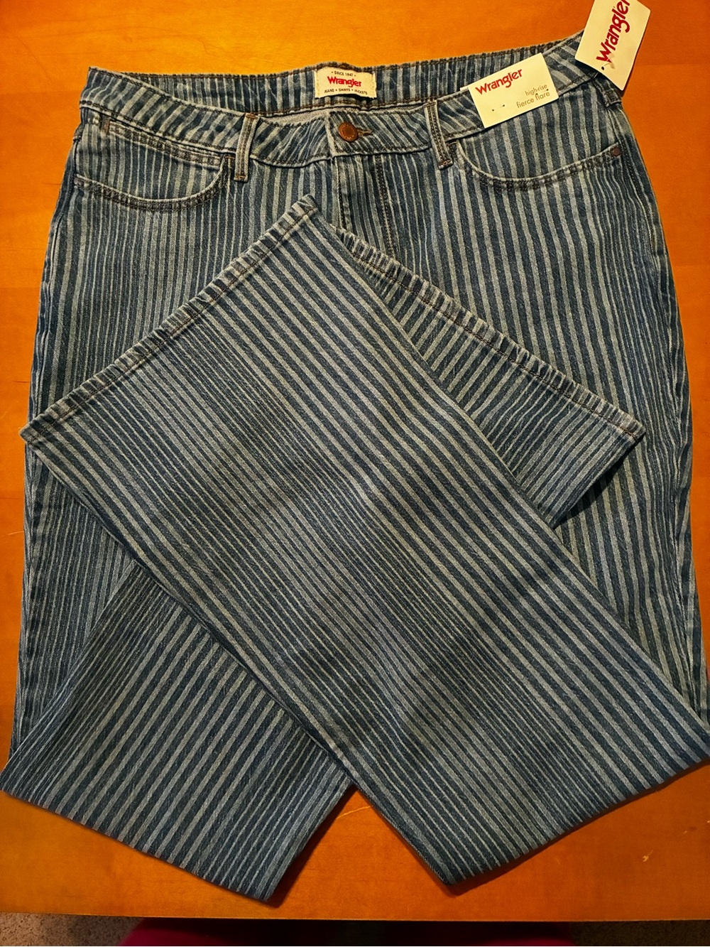Wrangler Fierce Flare Striped Jeans - Picture 2 of 4